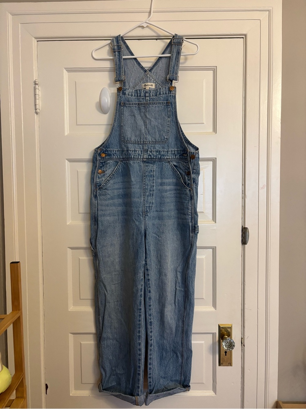 Madewell Light Blue Denim Overalls